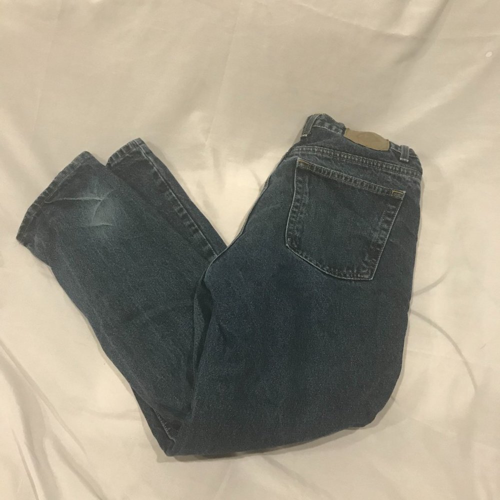 Straight Leg Blue Jeans, Size W: 32 L: 30